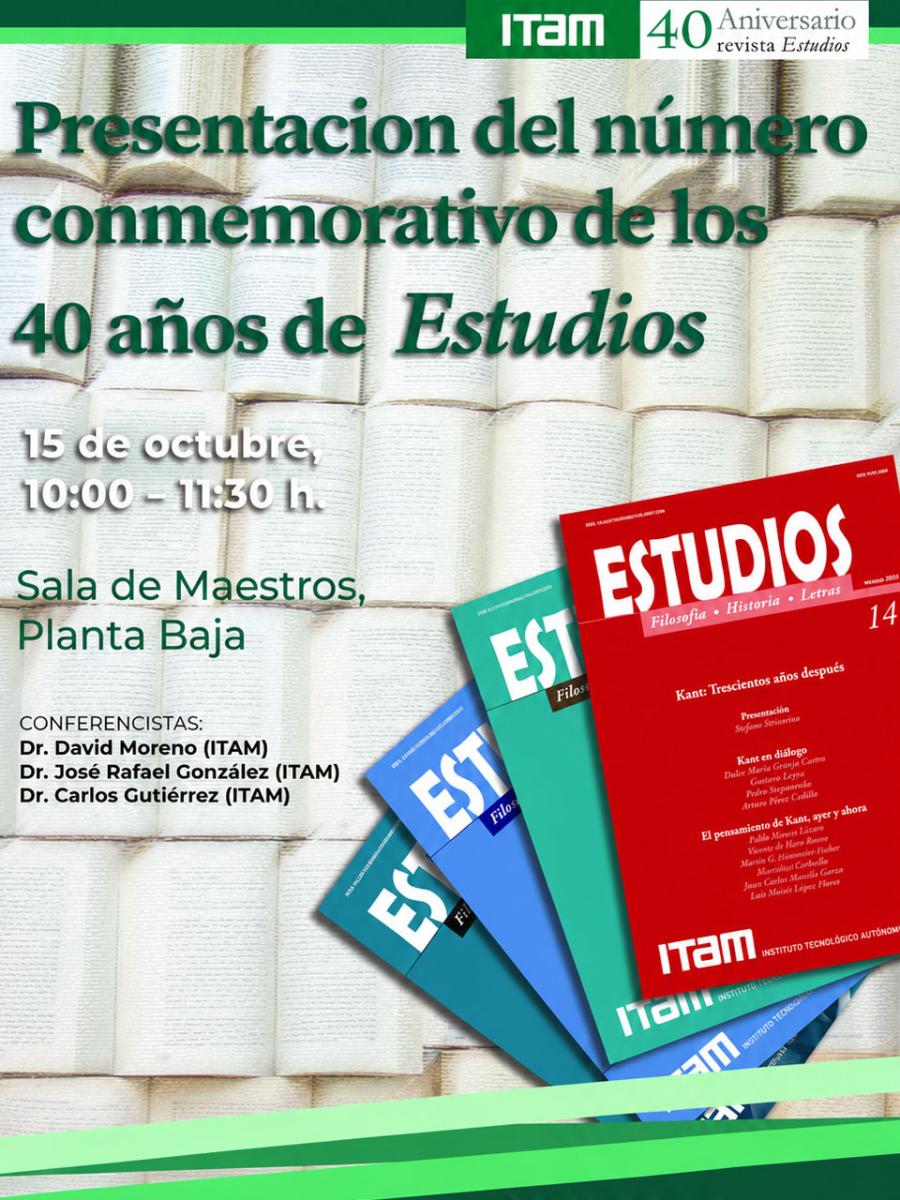 Presentación del número conmemorativo de los 40 años de Estudios