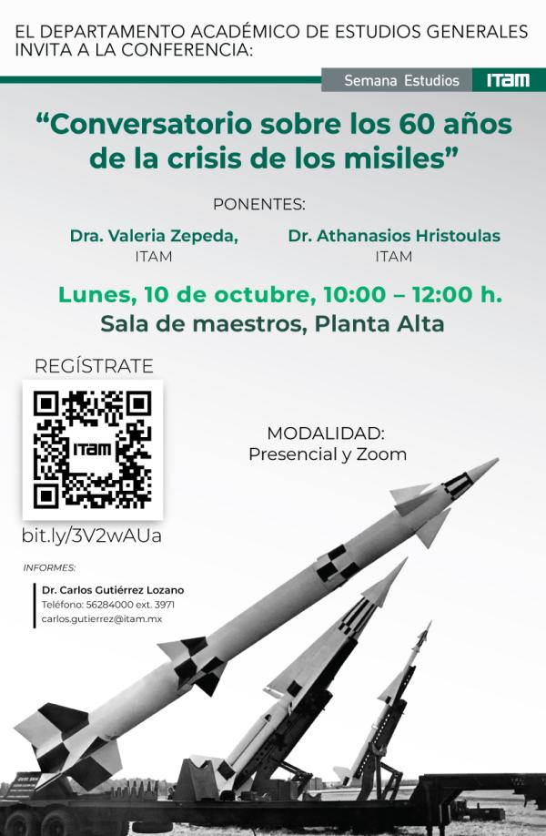 Poster: Conversatorio sobre los 60 años de la crisis de los misiles