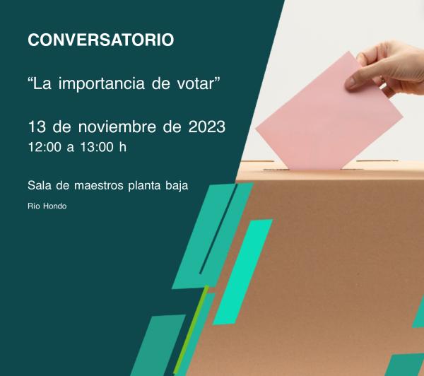 Conversatorio la importancia de votar