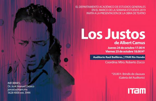 Póster de la obra: "Los justos"